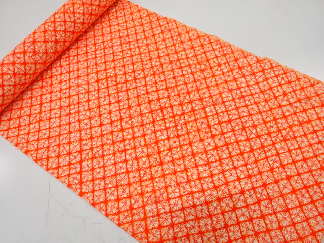 JAPANESE KIMONO / ANTIQUE BOLT FOR JUBAN / MUSLIN / HITTA PATTERN